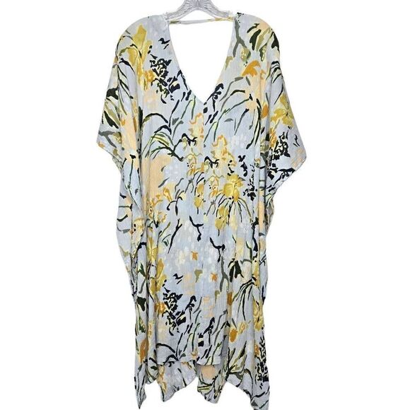 America & Beyond Boho Floral Kimono Cover Up Size XL - Picture 6 of 8